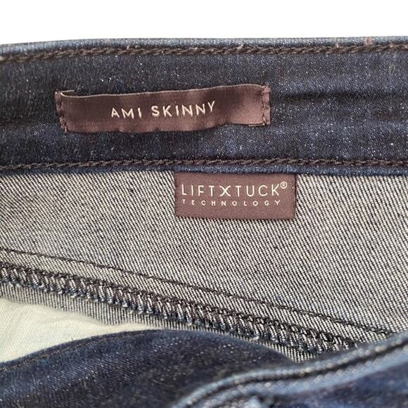 NYDJ Ami Skinny Dark Wash Blue Jeans - Size 12 - Picture 6 of 8